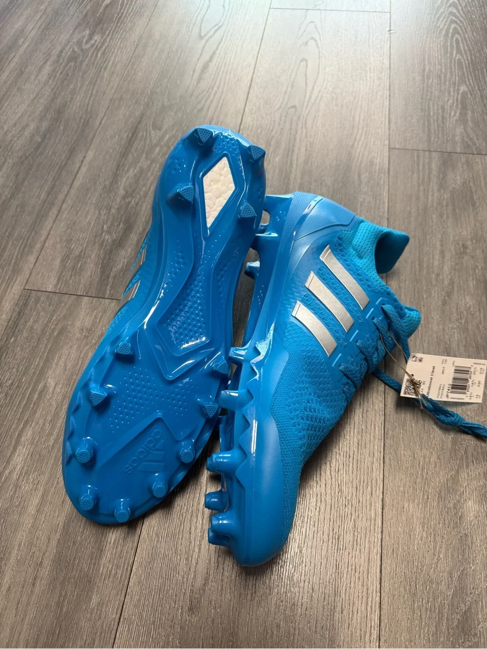 New Adidas Ultraboost Cleat Men's Size 15 Blue Football Cleats JP7412 New